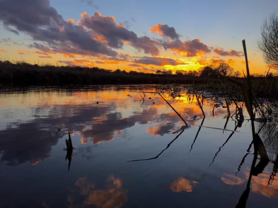 Sunset on Hickling Broad 