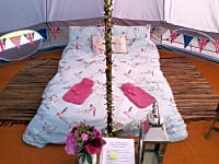 Inside Bell Tent Inside Bell Tent