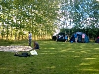 Camping in the orchard Camping in the orchard