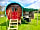 Oakwood Glamping: Exterior of Gypsy Wagon with kitchen hut and awning with table and chairs (photo added by manager on 12/05/2023)