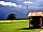 Tiny Wooden House: View from the front of lodge