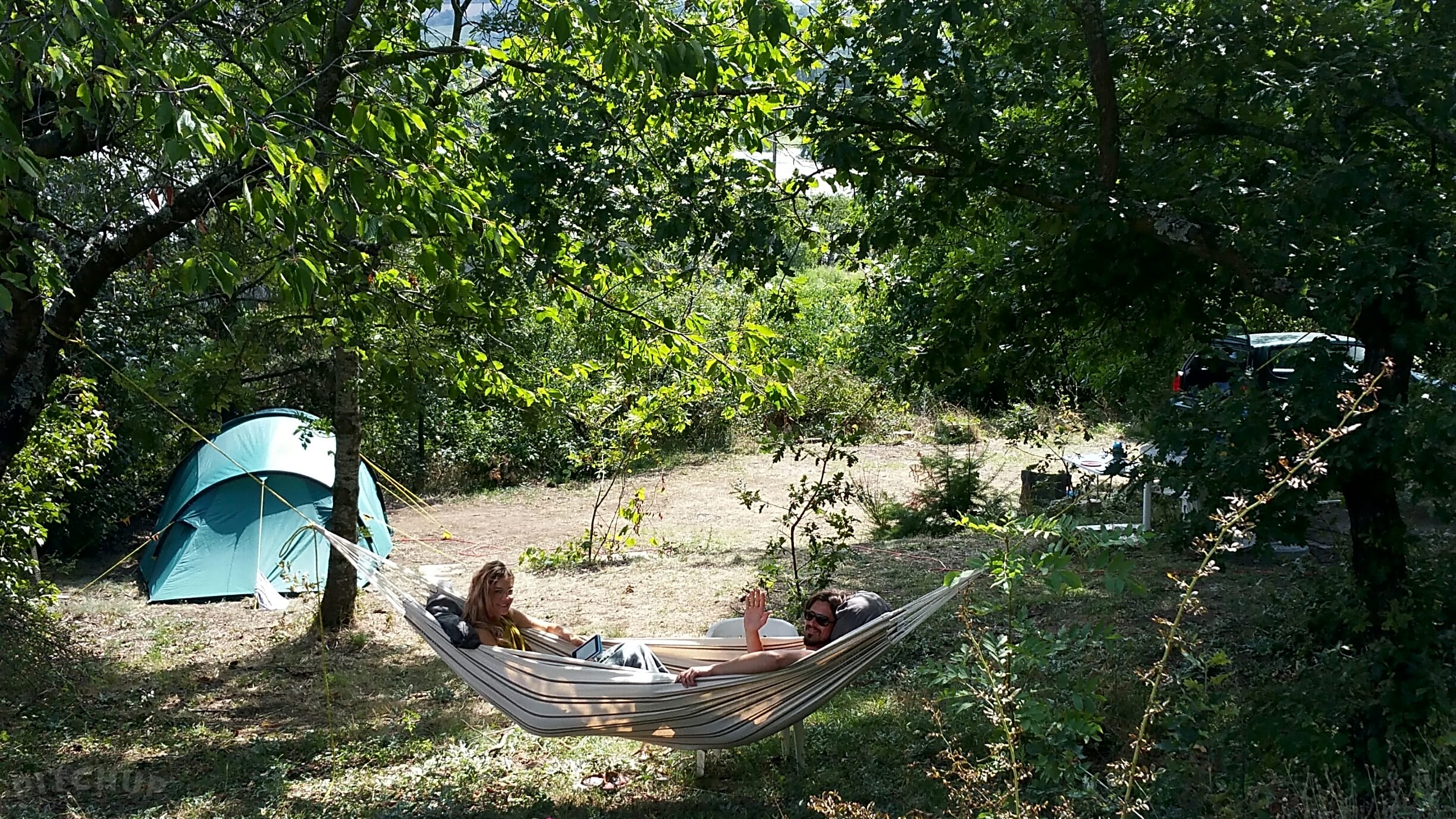 Aire Naturelle De Camping La Ferme Aux Cerisiers Maclas Pitchup