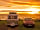 Muasdale Holiday Park: Our Cara nd Caravan as the sun goes down