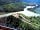 Blue River Campground: Aerial view of the campground and river