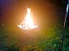 Kessock Caravan Park: Fire pit by night (photo added on 09/05/2025)