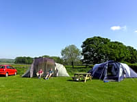 Lots of space for small and large tents Lots of space for small and large tents