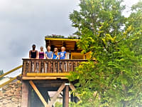 Stay in lofty heights and enjoy the view over our campsite Stay in lofty heights and enjoy the view over our campsite