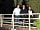 Bridge Inn Camping Site: Glyn and Gisela with David Blunkett visiting the campsite