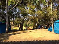 A tent pitched up A tent pitched up