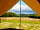 In The Orchard - Glamping at Cothill: Bed with a view