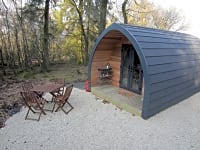 Outside the Woodland Pod Outside the Woodland Pod