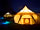 Tone Valley View Glamping: Bell tents in the night