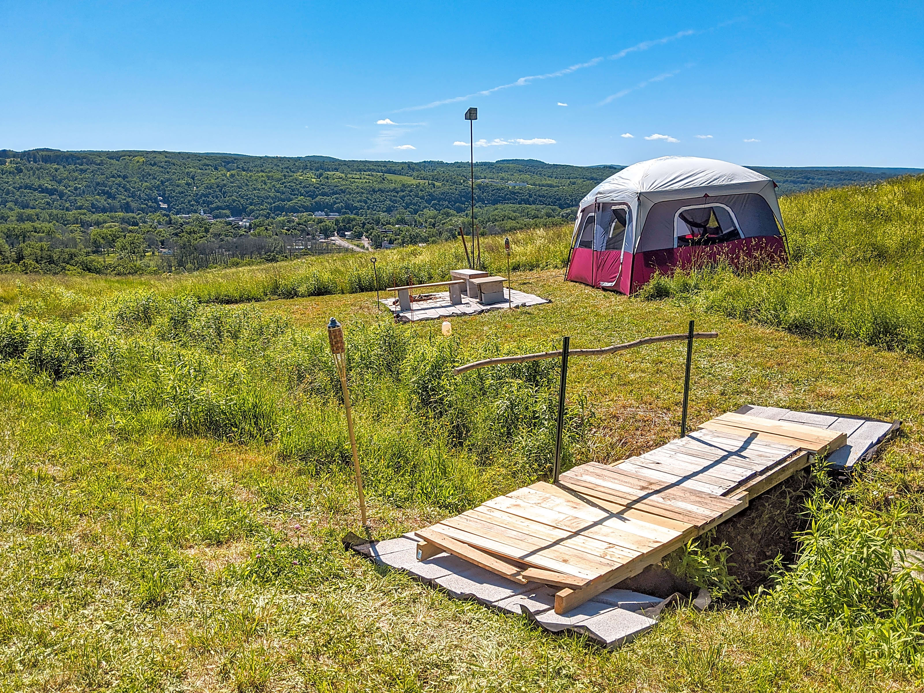 Montour top trail camping