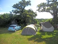 Shady pitches looking over the woods Shady pitches looking over the woods