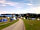 Nodes Point Holiday Park: The view from the electric grass pitches to the beach (photo added by nancyhainey on 26/07/2011)