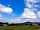 Hunts Court Huts: View from the campervan pitch