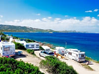 Camping by the sea - literally Camping by the sea - literally