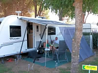 Spacious camping pitch Spacious camping pitch