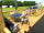 The Kings Head: Decking on static caravan with hot tub