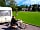 Hoddom Castle Caravan Park: Beim Frühstück herrlicher Blick auf das Schloß