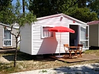 Cabin with outside seating Cabin with outside seating
