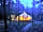 Eithinog Hall: The bell tent at night
