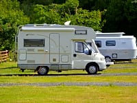 Perfect level pitch for touring caravans and motorhomes Perfect level pitch for touring caravans and motorhomes