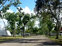 Parcel·la de gespa amb electricitat opcional per a tenda de campanya o per a remolc tenda