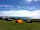 Caerfai Bay Caravan and Tent Park: View to across St Brides Bay, camping at Caerfai Bay