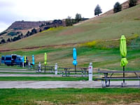 Picnic table by each site Picnic table by each site