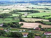 Looking over the site and the countryside from the Tor Looking over the site and the countryside from the Tor