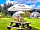 Bryn Bettws Lodge: The café's outdoor tables