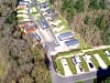The High Hermitage Holiday Park: From the air showing the hardstanding pitches and the static homes part of the park (photo added by karon_g on 03/26/2024)
