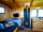 Trenewydd Farm: Comfortable fixed double bed and flat screen TV