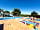 Camping La Pineda De Salou: Solarium with hammocks and swimming area