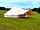 Lepe Meadows Campsite: All the bell tents have a porch for shelter from the weather