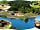 Camping La Grange Du Pin: Aerial view of the site and lake