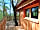 Les Cabanes des Benauges: Spacious decked balcony