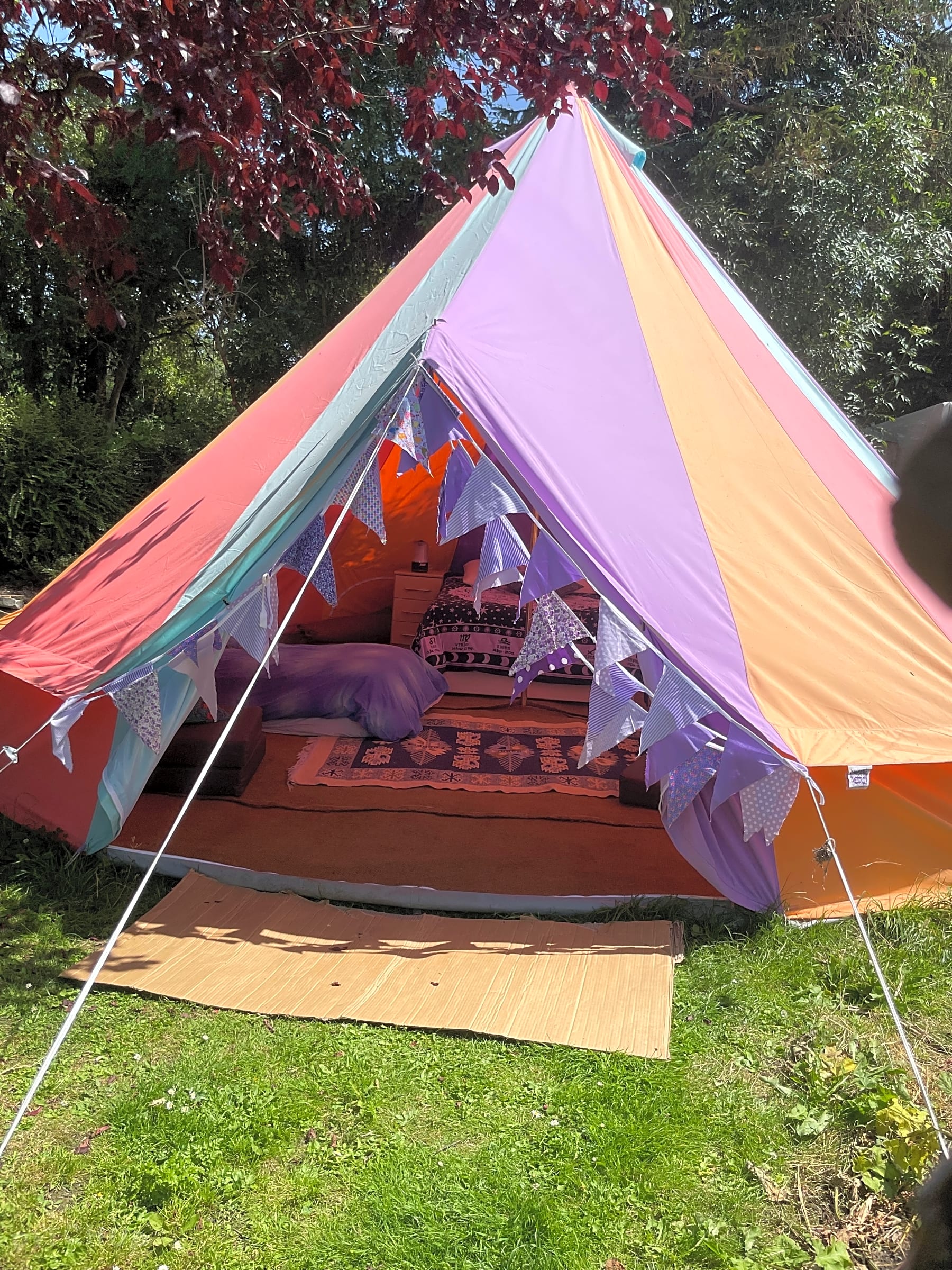 Rainbow bell tent store