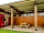 Quarry Pods: Covered seating area