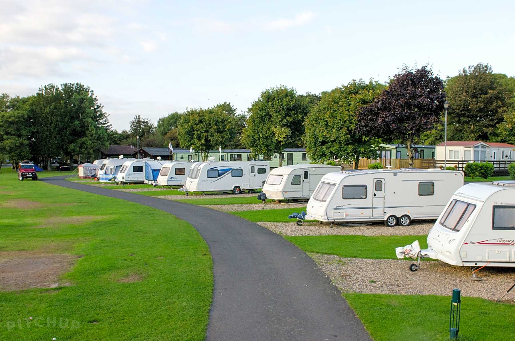 Inglês Parques de campismo para autocaravanas Elwick