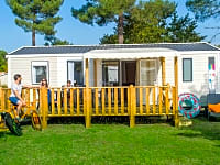 Exterior of the static caravan Exterior of the static caravan