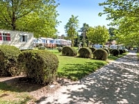 Pitches by the holiday homes Pitches by the holiday homes