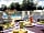 Camping Les Pierres Couchées: Restaurant's terrace