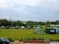 Spacious pitches with car parking Spacious pitches with car parking