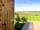 Devon Dome Glamping: The view from the front door and bathroom/shower block