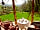 The New Inn: Looking down to the field beyond and the view onto the Black Mountains
