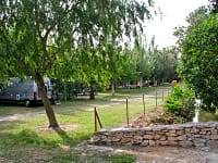 Parcel·la de gespa amb electricitat