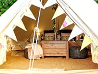 Bell tent interior Bell tent interior