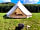 Menagwins Farm: Front view of the bell tent
